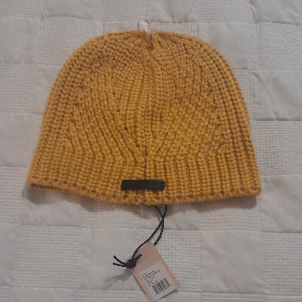 NWT Rebecca Minkoff Yellow Knit Beanie